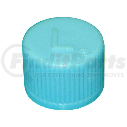 MT0310-10 by OMEGA ENVIRONMENTAL TECHNOLOGIES - 10 PK R134A VALVE CAP - LIGHT BLUE - LO SIDE