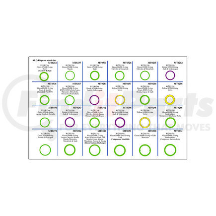 MT9555 by OMEGA ENVIRONMENTAL TECHNOLOGIES - MASTER TECH MT2000 O-RING KIT #4