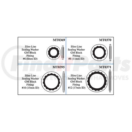 MT9587 by OMEGA ENVIRONMENTAL TECHNOLOGIES - A/C Compressor Sealing Washer Kit