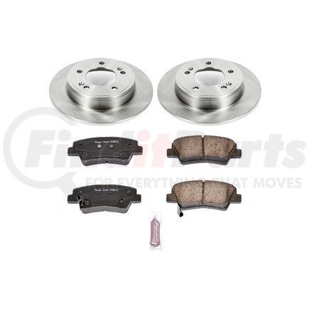 KOE6501 by POWERSTOP BRAKES - Disc Brake Pad and Rotor Kit - Low-Dust, Ceramic