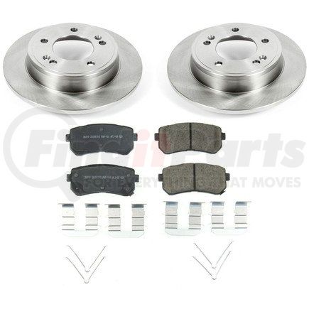 KOE8277 by POWERSTOP BRAKES - Disc Brake Pad and Rotor Kit - Low-Dust, Ceramic