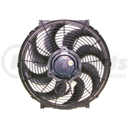 25-14818 by OMEGA ENVIRONMENTAL TECHNOLOGIES - A/C Condenser Fan Assembly - 16 in. Diameter, 12V, Pusher, Reversible, Skewed Blades, 140W