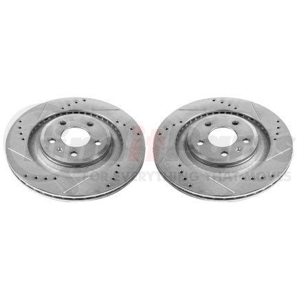 EBR1015XPR by POWERSTOP BRAKES - Evolution® Disc Brake Rotor - Performance, Drilled, Slotted and Plated