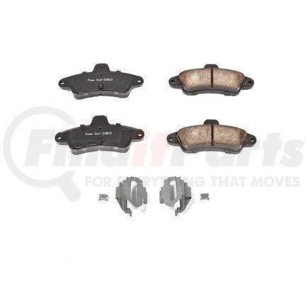 17-661 by POWERSTOP BRAKES - Z17 EVOLUTION CERAMIC BRAKE PADS W/ HARDWARE