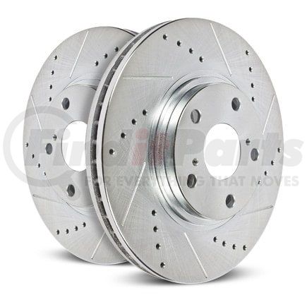 EBR1078XPR by POWERSTOP BRAKES - Evolution® Disc Brake Rotor - Performance, Drilled, Slotted and Plated