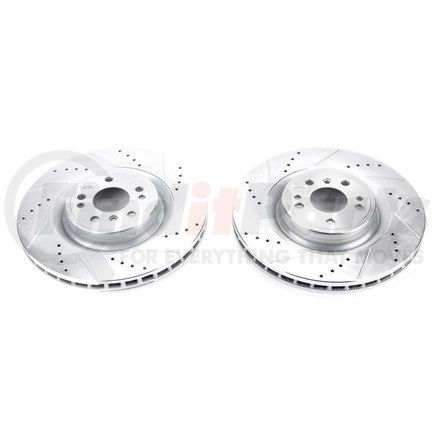 EBR1452XPR by POWERSTOP BRAKES - Evolution® Disc Brake Rotor - Performance, Drilled, Slotted and Plated