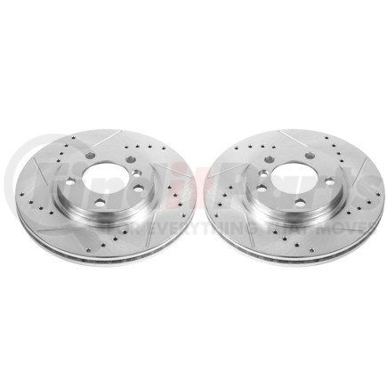 EBR1413XPR by POWERSTOP BRAKES - Evolution® Disc Brake Rotor - Performance, Drilled, Slotted and Plated