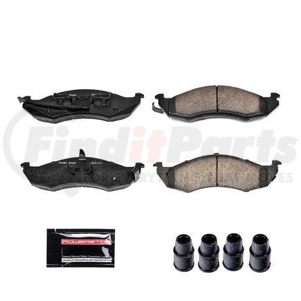 Z23576 by POWERSTOP BRAKES - Z23 EVOLUTION SPORT CARBON-FIBER BRAKE PADS W/ HARDWARE