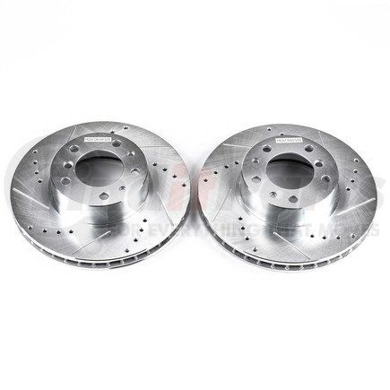 EBR262XPR by POWERSTOP BRAKES - Evolution® Disc Brake Rotor - Performance, Drilled, Slotted and Plated