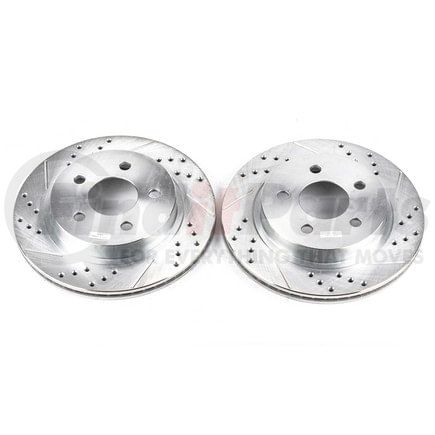 AR8249XPR by POWERSTOP BRAKES - Evolution® Disc Brake Rotor - Performance, Drilled, Slotted and Plated