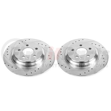 EBR640XPR by POWERSTOP BRAKES - Evolution® Disc Brake Rotor - Performance, Drilled, Slotted and Plated