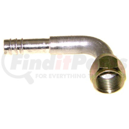 35-11123 by OMEGA ENVIRONMENTAL TECHNOLOGIES - A/C Refrigerant Hose Fitting - #10 FF x #10 Barb 90 Deg.