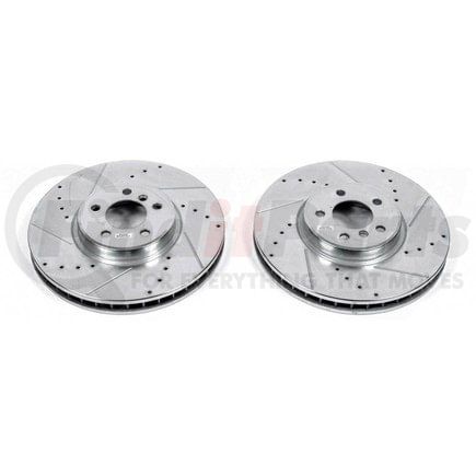 EBR1218XPR by POWERSTOP BRAKES - Evolution® Disc Brake Rotor - Performance, Drilled, Slotted and Plated