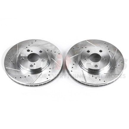 JBR748XPR by POWERSTOP BRAKES - Evolution® Disc Brake Rotor - Performance, Drilled, Slotted and Plated