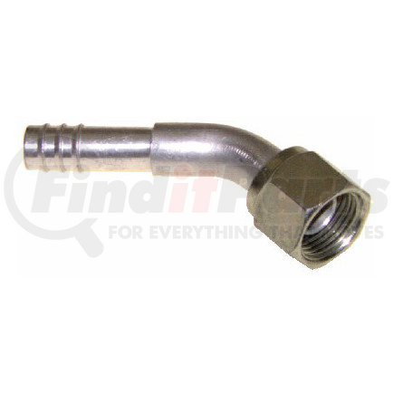 35-11313 by OMEGA ENVIRONMENTAL TECHNOLOGIES - A/C Refrigerant Hose Fitting - 10 for 45 Deg. Aluminum Barb