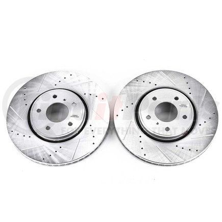 JBR1192XPR by POWERSTOP BRAKES - Evolution® Disc Brake Rotor - Performance, Drilled, Slotted and Plated