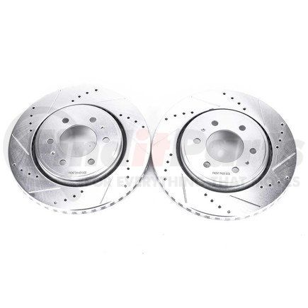 AR85108XPR by POWERSTOP BRAKES - DRILLED/SLOTTED ROTOR PAI