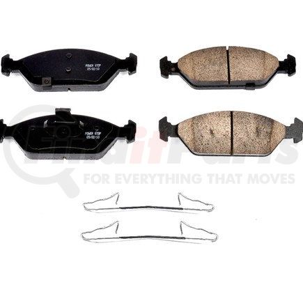 17925 by POWERSTOP BRAKES - Z17 EVOLUTION CERAMIC BRAKE PADS W/ HARDWARE