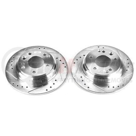 JBR929XPR by POWERSTOP BRAKES - Evolution® Disc Brake Rotor - Performance, Drilled, Slotted and Plated