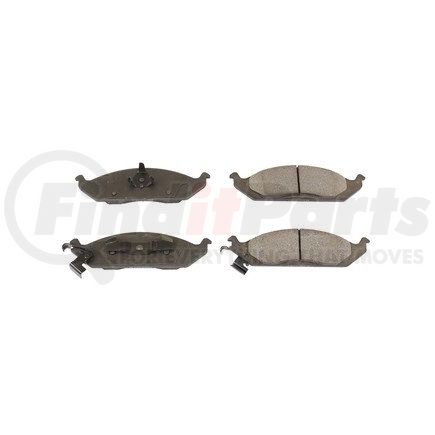 PM18650 by POWERSTOP BRAKES - Disc Brake Pad Set - Front, PM18, Posi-Mold, Semi-Metallic