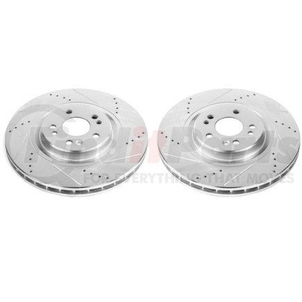 EBR660XPR by POWERSTOP BRAKES - Evolution® Disc Brake Rotor - Performance, Drilled, Slotted and Plated