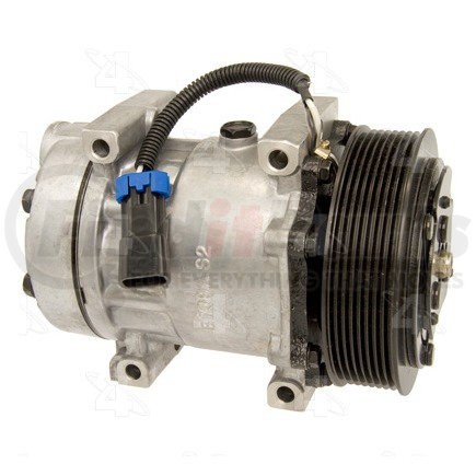 98593 by FOUR SEASONS - New Sanden/Sankyo SD7H15 Compressor w/ Clutch