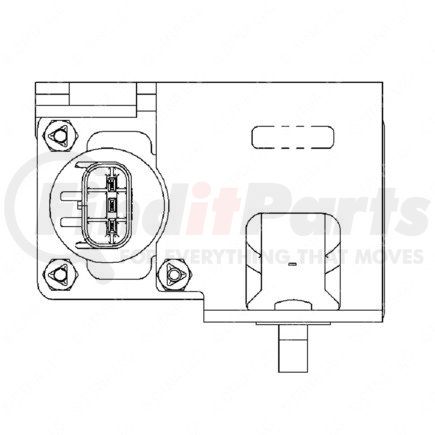 DDE-23531964 by DETROIT DIESEL - Delta Pressure Feedback Exhaust Gas Recirculation (EGR) Sensor - 2 Ports, 3 Pin Blade Connector