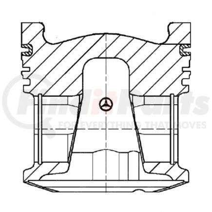 DDE A9060303217 by DETROIT DIESEL - PISTON STD