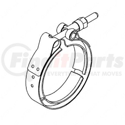 DDE-23535491 by DETROIT DIESEL - V CLAMP