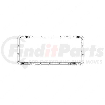 DDE-A9060140922 by DETROIT DIESEL - Oil Pan Gasket - Polytan, for Mercedes Benz 900 6.4L Engine Model