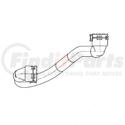 DDE-A9362032702 by DETROIT DIESEL - Engine Coolant Pipe - Supply Line