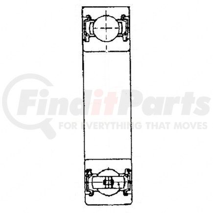 DDE-A9069810525 by DETROIT DIESEL - Ball Bearings - Groove, Radial