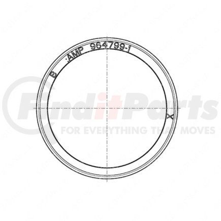 DDE-A0209975345 by DETROIT DIESEL - Seal Ring - Silicone, 29.30mm ID, 29.30mm OD, 5.60mm Thickness