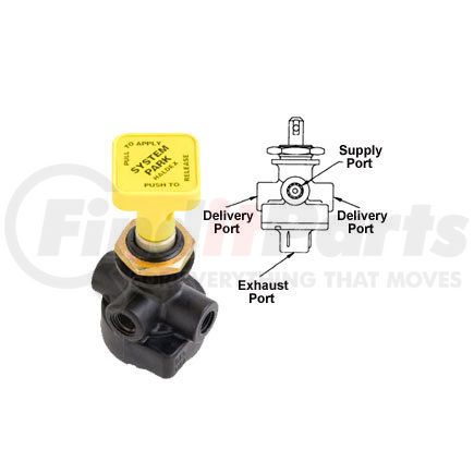 1681044C91 by NAVISTAR - Push-Pull Parking / Emergency Brake Valve - EGC Construction