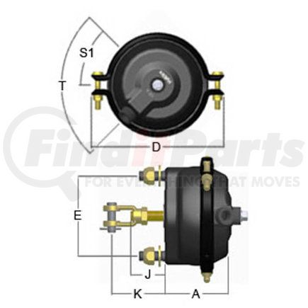 ZZSC20 by NAVISTAR - INTERNATIONAL CHAMBER BRAKE SER