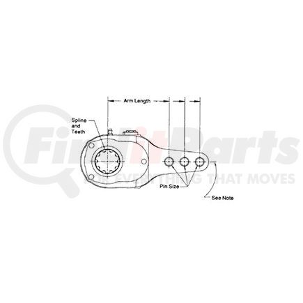 474358C1 by NAVISTAR - Air Brake Manual Slack Adjuster