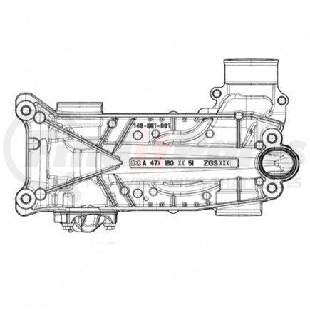 DDE-A4721805551 by DETROIT DIESEL - Oil Pick Up Manifold - Rear, RT2