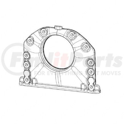 DDE-A4700111007 by DETROIT DIESEL - Crankcase Cover - Front, Lower, Aluminum Alloy, for DD13 and DD15 Engine Model