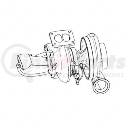 DDE-RA4720901480C by DETROIT DIESEL - TURBOCHARGER-GHG14 REQUALIFIED