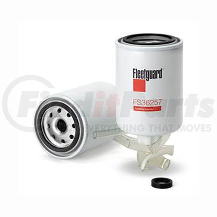 FS36257 by FLEETGUARD - Fuel Water Separator - StrataPore Media, 6.97 in. Height