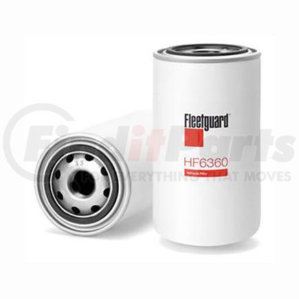 HF6360 by FLEETGUARD - Hydraulic Filter - 6.87 in. Height, 3.68 in. OD (Largest), Spin-On