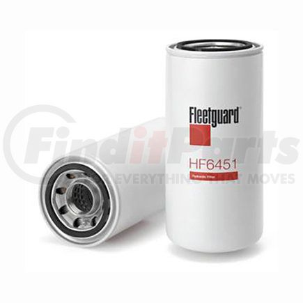 HF6451 by FLEETGUARD - Hydraulic Filter - 8.76 in. Height, 3.69 in. OD (Largest), Spin-On