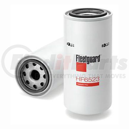 HF6523 by FLEETGUARD - Hydraulic Filter - 8.09 in. Height, 3.68 in. OD (Largest), Spin-On, Stainless Steel Mesh