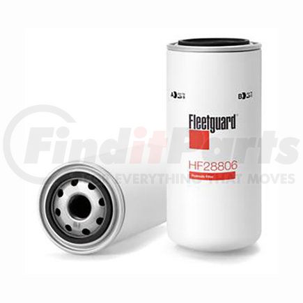 HF28806 by FLEETGUARD - Hydraulic Filter - 8.31 in. Height, 3.68 in. OD (Largest), Spin-On