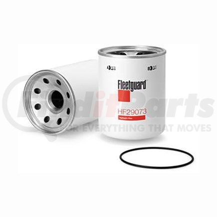 HF29073 by FLEETGUARD - Hydraulic Filter - 6.73 in. Height, 5.04 in. OD (Largest), Spin-On