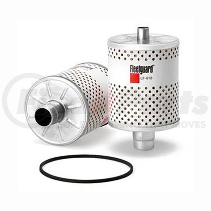 LF618 by FLEETGUARD - Engine Oil Filter - 5.72 in. Height, 3.35 in. (Largest OD), Cartridge