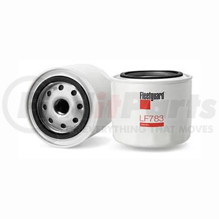 LF783 by FLEETGUARD - Engine Oil Filter - 3.24 in. Height, 3.67 in. (Largest OD)