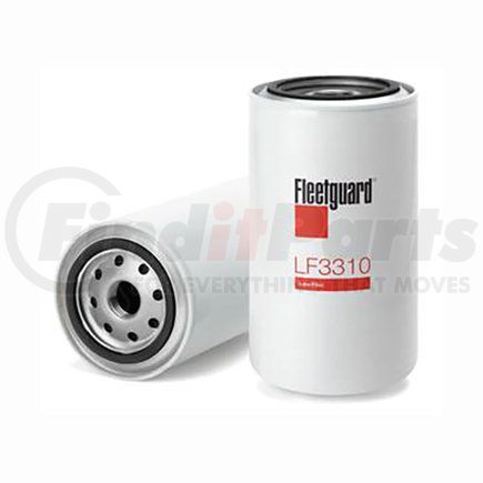 LF3302 by FLEETGUARD - Engine Oil Filter - 6.91 in. Height, 3.67 in. (Largest OD)