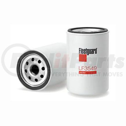 LF3549 by FLEETGUARD - Engine Oil Filter - 4.58 in. Height, 3.01 in. (Largest OD)