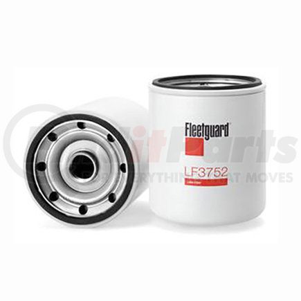 LF3752 by FLEETGUARD - Engine Oil Filter - 5.12 in. Height, 4.24 in. (Largest OD), Spin-On